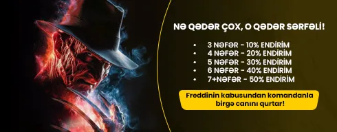 Nə qədər çox oyunçu, o qədər çox endirim!, Escape Room Game